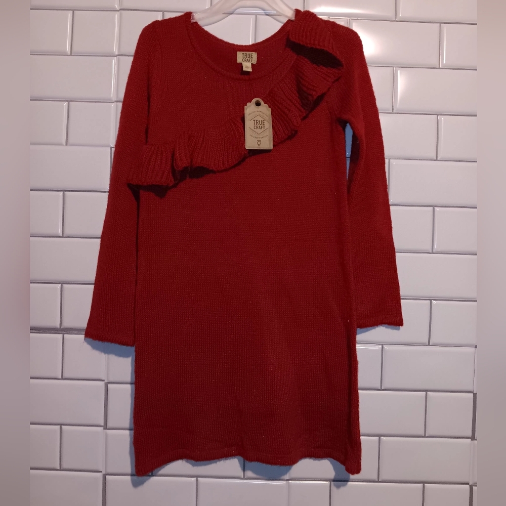 NWT Red knit sweater dress